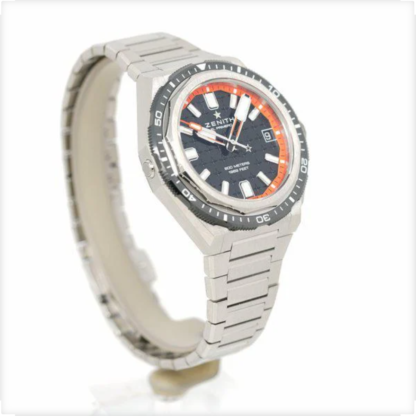 95.9600.3620/21.I300 Defy Extreme Diver El Primero 2nd/3rd Strap Automatic Black Titanium 42.5
