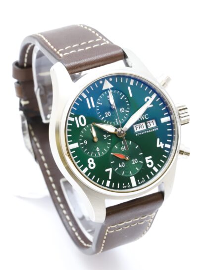 IW388103 Pilot's Watch Chronograph Date Day Automatic Green Automatic Green Steel 41
