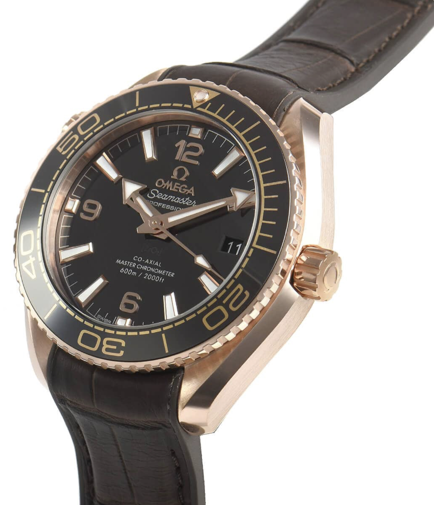 215.63.40.20.13.001 Seamaster Planet Ocean Date Brown Rose Gold Automatic Brown Rose gold 39.5
