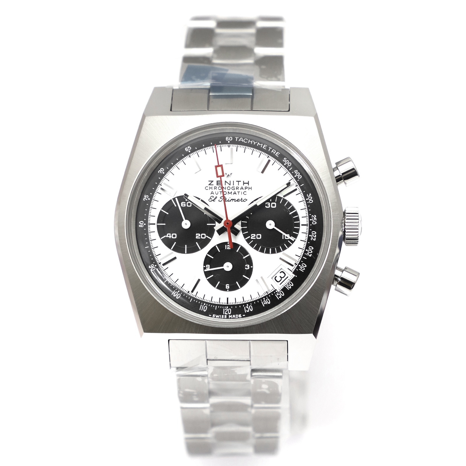 03.A384.400/21.M384 Chronomaster Revival El Primero A384 Panda Automatic White Steel 37 - Image 2
