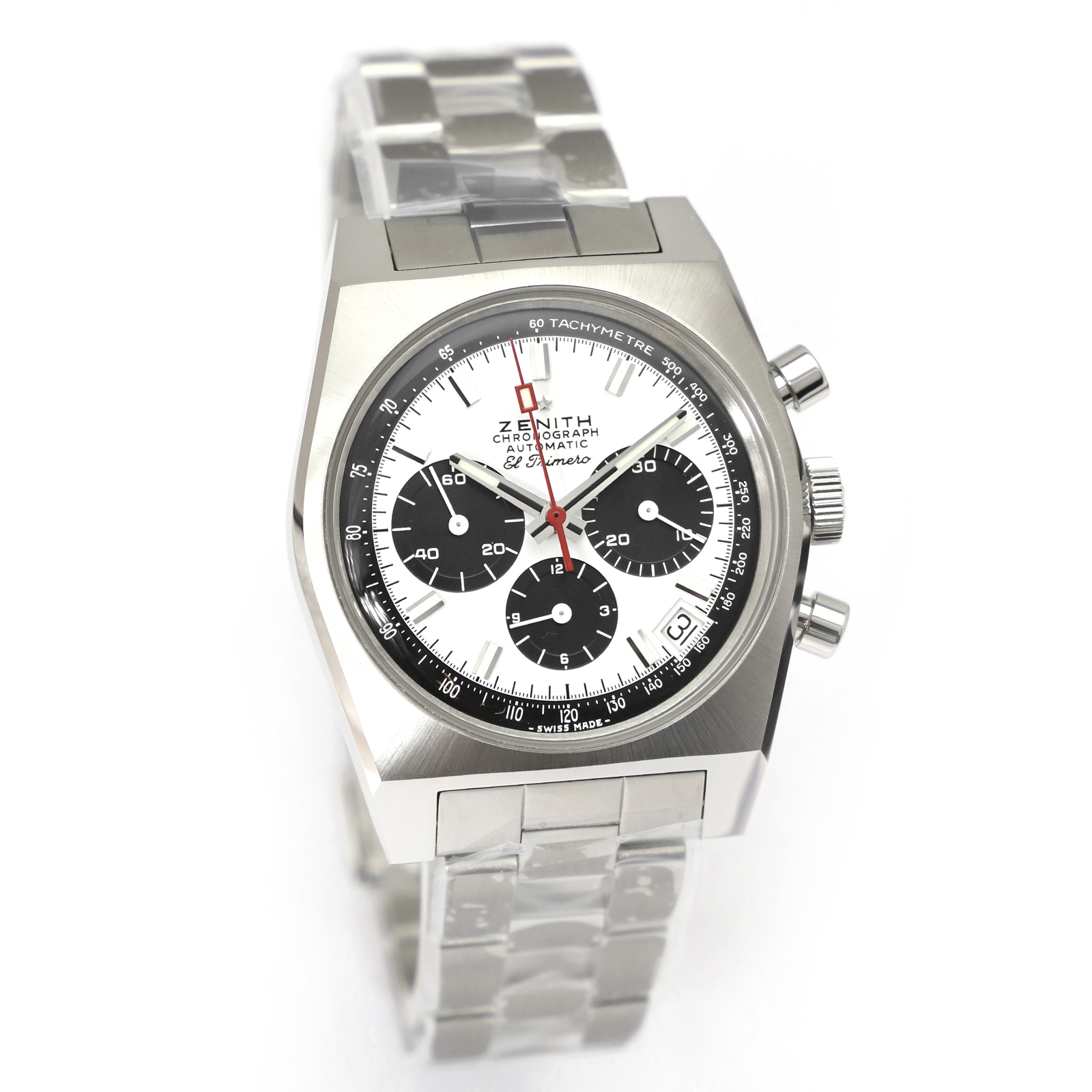 03.A384.400/21.M384 Chronomaster Revival El Primero A384 Panda Automatic White Steel 37