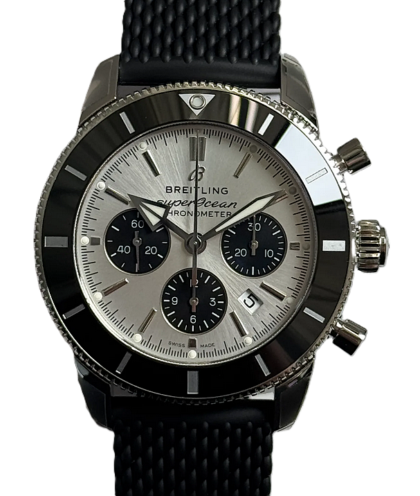 AB0162121G1S1 Superocean Heritage B01 Chronograph White 44mm Automatic White Steel 44