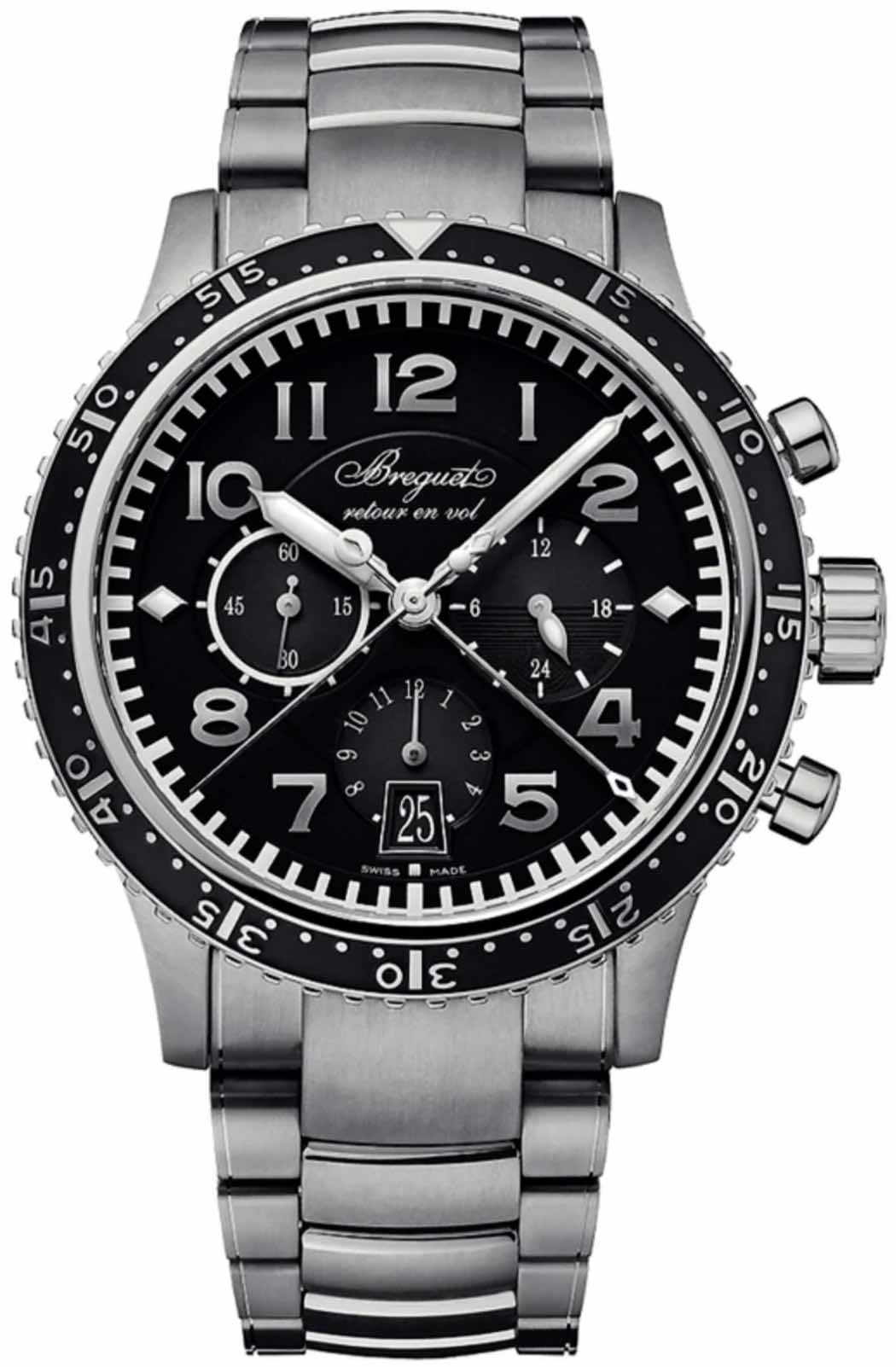 3810TI/H2/TZ9 Type XXI Transatlantique Flyback Automatic Black Automatic Black Titanium 42
