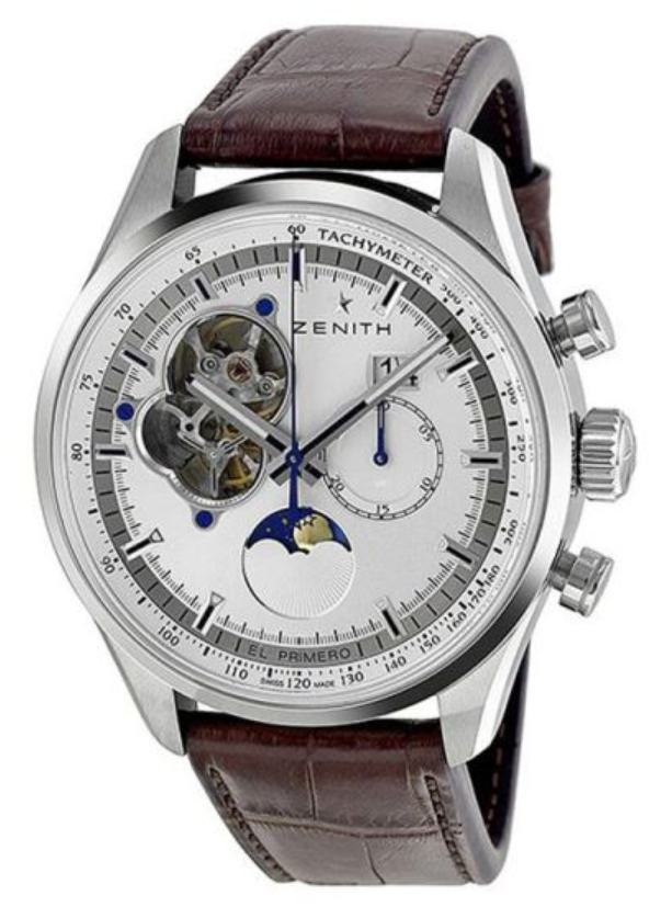 03.2160.4047/01.C713 El Primero Chronomaster Open Grande Date Moonphase Automatic White Steel 45