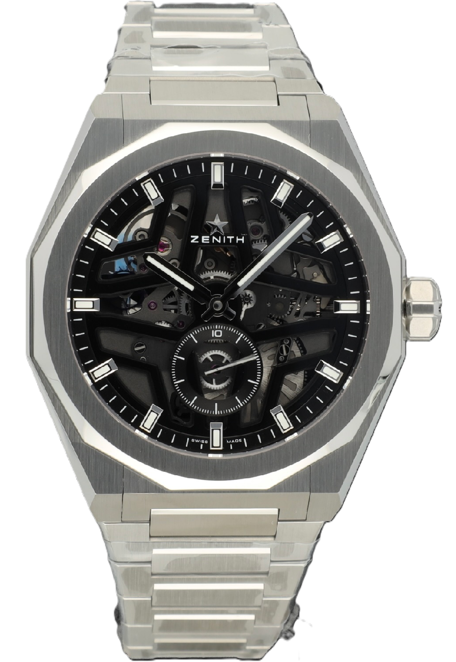 03.9300.3620/78.I001 DEFY Skyline Skeleton Automatic 1/10th second counter Skeletonized 41mm Automatic Transparent Steel 41