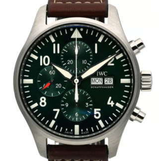 IW377726 Pilot's Watch Chronograph Automatic Edition Racing Date Steel Green 43mm Automatic Green Steel 43