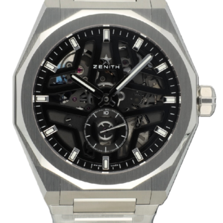 03.9300.3620/78.I001 DEFY Skyline Skeleton Automatic 1/10th second counter Skeletonized 41mm Automatic Transparent Steel 41