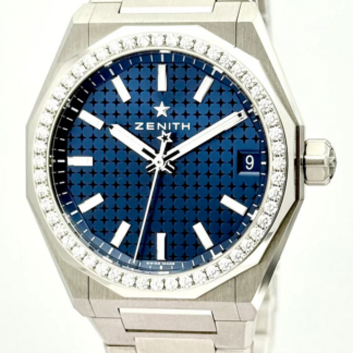 16.9400.670/51.I001 DEFY SKYLINE Automatic Blue Diamond-set Bezel Date 36mm Automatic Blue Steel 36