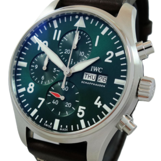 IW378005 Pilot's Watch Chronograph Automatic Steel Green Automatic Green Steel 43