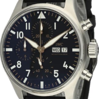 IW378009 Pilot's Watch Chronograph Automatic Steel Official team partners of the fictional APXGP Team appearing in F1® THE MOVIE Automatic Black Steel 43