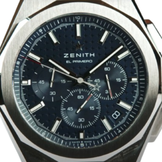 03.9500.3600/21.I001 DEFY Skyline Chronograph El Primero 2nd Strap Black Automatic Black Steel 42