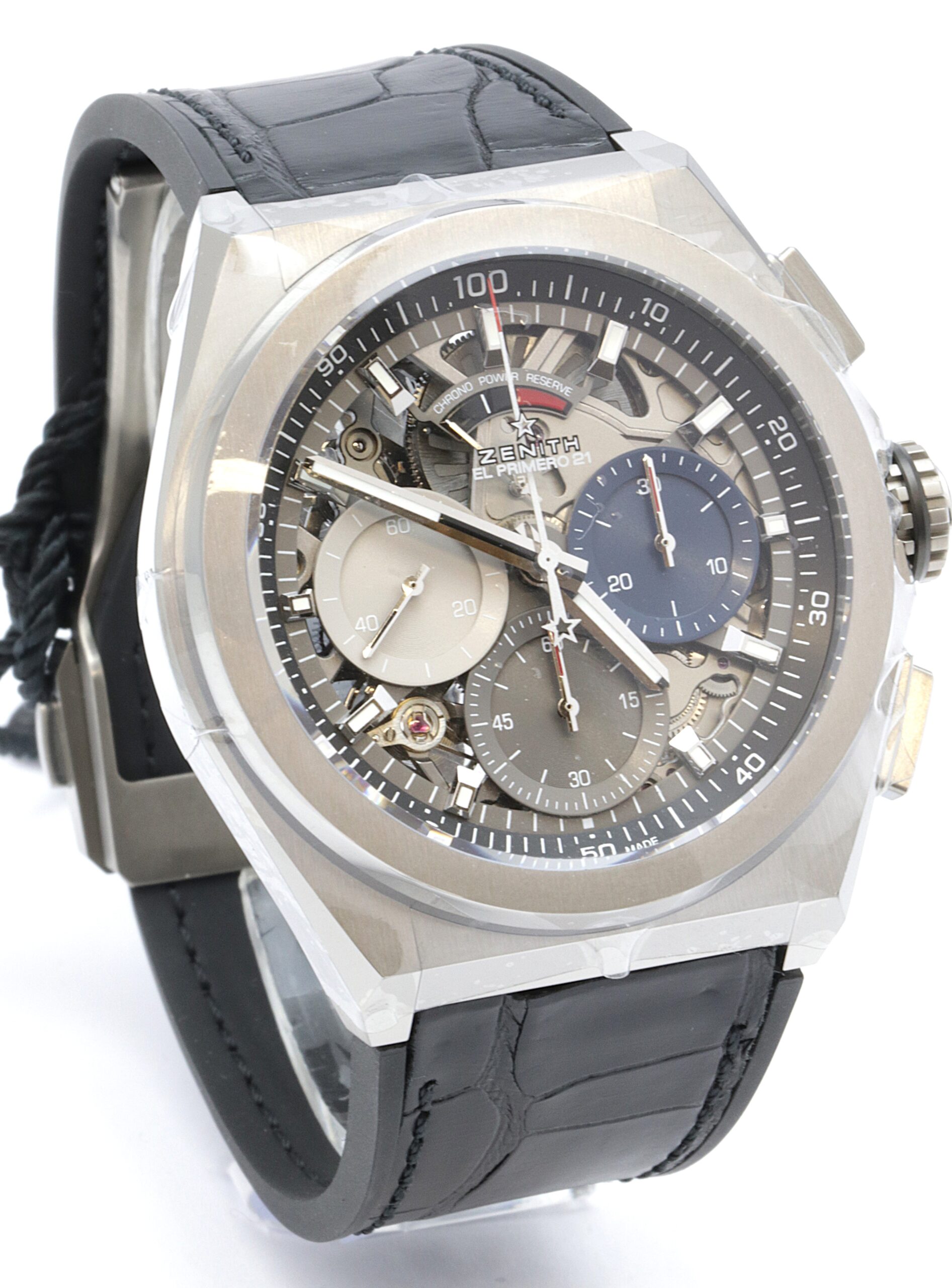 95.9012.9004/69.R582 El Primero 21 DEFY Titanium 50th Anniversary 1/100th Chronograph Limited edition 50 Pcs. Automatic 44mm Automatic Transparent Titanium 44