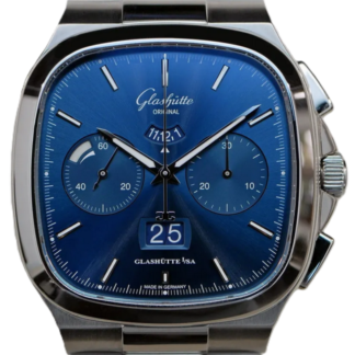 1-37-02-08-02-70 Seventies Chronograph Panoramadatum Automatic Steel Blue Automatic Blue Steel 40mm