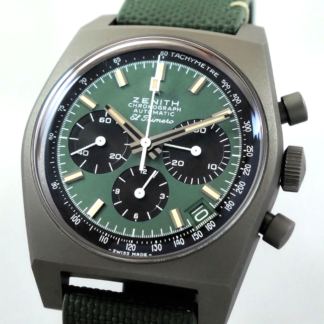 97.T384.400/57.C856 Revival Safari Boutique El Primero Green Date 37mm Automatic Green Titanium 37