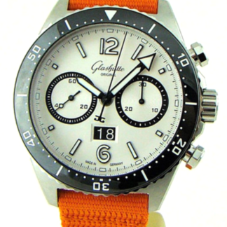1-37-23-03-80-34 SeaQ Chronograph Panda Automatik Nato Steel Automatic White Steel 43.2