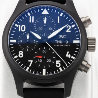 IW389401 Pilot's Watch TOP GUN Chronograph Automatic Black Ceramic Rubber Automatic Black Ceramic 41