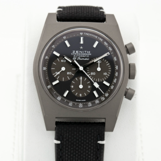 97.T384.4061/21.C822 Chronomaster El Primero Revival Shadow Black Automatic Black Titanium 37