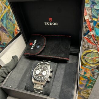 M79360N-0001 Black Bay Chronograph Reverse Panda COSC Automatic Black Steel 41