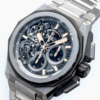 95.9100.9020/78.I001 Defy Extreme Double Tourbillon El Primero Skeletonized Various Straps Automatic Transparent Titanium 45