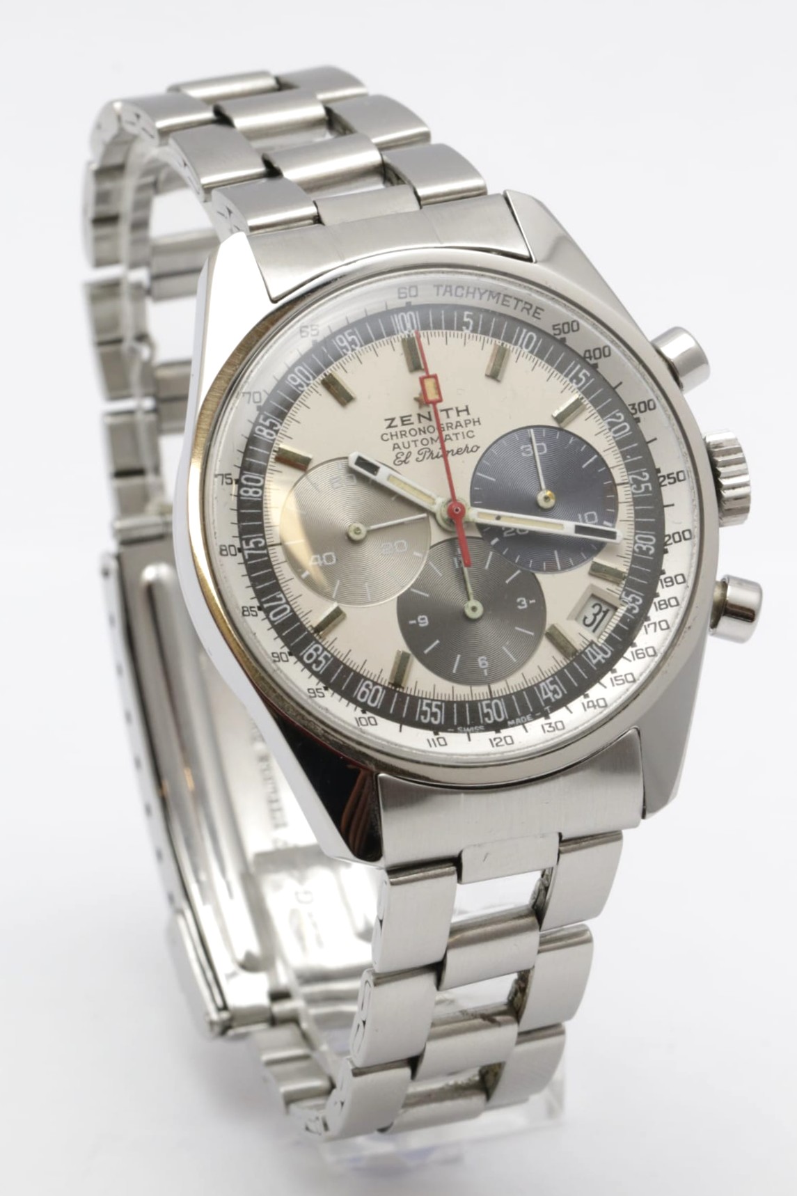 A386 Original Vintage A386 Mark 1 A over H Dial 538D667 3019 PHC Automatic El Primero Crown Small Circle Gay Frères Bracelet Limited Edition 500 pcs. Automatic Steel 40