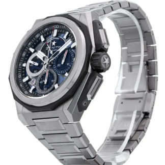 95.9100.9004/01.I001 Defy Extreme El Primero Titanium Skeletonized Two Straps Blue Automatic Transparent Titanium 45