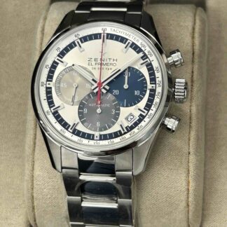 03.2150.400/69.C713 El Primero Original 1969 First Edition Hours over Minutes incl. Original Bracelet Automatic Silver Steel 38