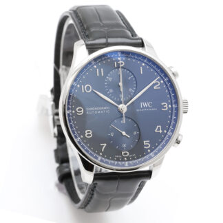 IW371606 Portugieser Chronograph Automatic Caliber IWC 69355 Blue Automatic Blue Steel 41